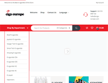 Tablet Screenshot of ecigs-europe.com